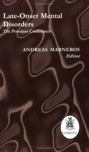 Cover of: Late-Onset Mental Disorders by Andreas Marneros