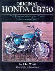 Cover of: Original Honda Cb750 (Original) | John Wyatt