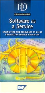 Cover of: Software as a Service