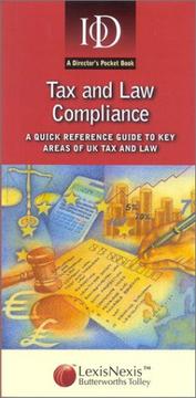 Cover of: Tax and Law Compliance