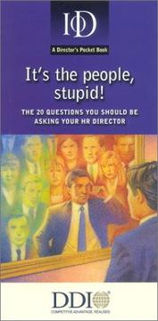 Cover of: It's the People Stupid !