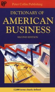 Cover of: Dictionary of American Business by 