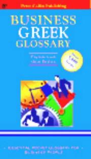 Cover of: English-Greek Business Glossary by PH Collin, G. Spyropoulos