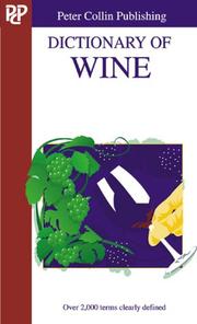 Cover of: Dictionary of Wine