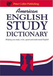 Cover of: American English Study Dictionary