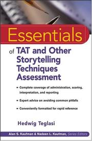 Cover of: Essentials of TAT and Other Storytelling Techniques Assessment (Essentials of Psychological Assessment Series)