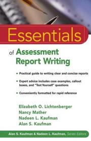 Cover of: Essentials of Assessment Report Writing (Essentials of Psychological Assessment)