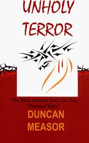 Cover of: Unholy Terror