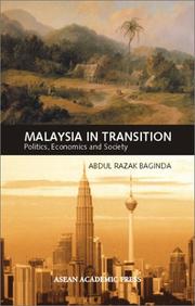 Cover of: Malaysia in Transition | Abdul Razak Baginda