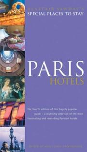 Cover of: Paris Hotels (Alastair Sawday's Special Places to Stay)