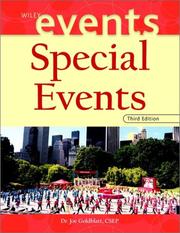 Cover of: Special Events by Joe Goldblatt