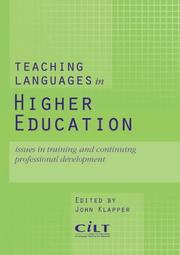 Cover of: Teaching Languages in Higher Education