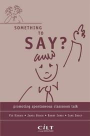 Cover of: Something to Say?