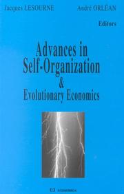 Cover of: Advances in Self Organization