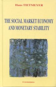 Cover of: The Social Market Economy and Monetary Stability