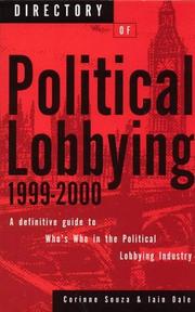 Cover of: Directory of Political Lobbying | Corinne Souza