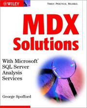 Cover of: MDX Solutions by George Spofford