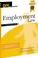 Cover of: Employment Law Handbook (Do It Yourself)