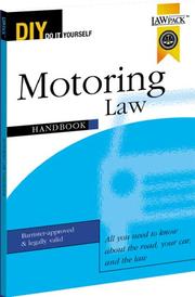 Cover of: Motoring Law Handbook (Do It Yourself)