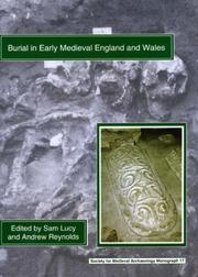 Cover of: Burial In Early England And Wales (Society for Mediaeval Archaeology Monograph) (Society for Medieval Archaeology Monograph)