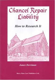 Chancel Repair Liability by James Derriman