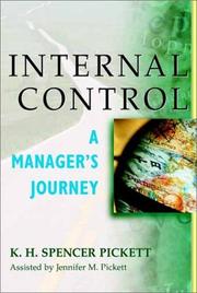 Cover of: Internal Control: A Manager's Journey