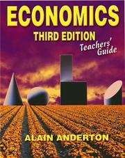 Cover of: Economics Teachers' Guide by A.G. Anderton