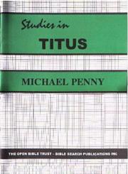 Cover of: Studies in Titus