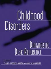 Cover of: Childhood Disorders Diagnostic Desk Reference | 
