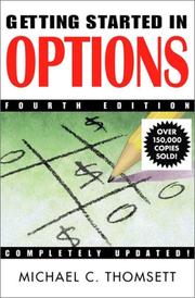 Cover of: Getting Started in Options by Michael C. Thomsett