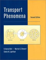 Cover of: Transport phenomena by R. Byron Bird
