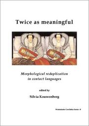 Cover of: Twice as Meaningful by Edited by Silvia Kouwenberg