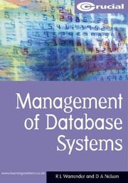 Cover of: Management Of Database Systems