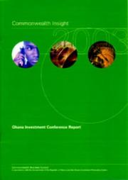 Cover of: Commonwealth Insight 2003: Ghana Investment Conference Report