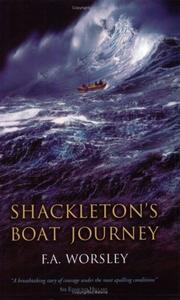 Cover of: Shackleton's boat journey by Frank Arthur Worsley