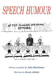 Cover of: Speech Humour