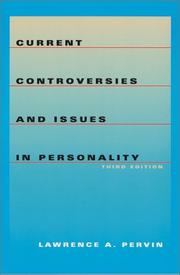 Cover of: Current Controversies and Issues in Personality