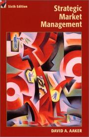 Cover of: Strategic market management by David A. Aaker
