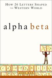 Cover of: Alpha Beta by John Man