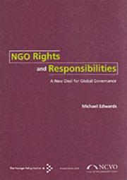 Cover of: Ngo Rights and Responsibilities: a New Deal for Golbal Governance