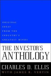 Cover of: The Investor's Anthology: Original Ideas from the Industry's Greatest Minds
