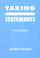 Cover of: Taking Statements