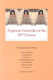 Cover of: Forgotten Genocides of the 20th Century by Ara Sarafian