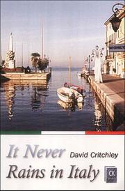 Cover of: It Never Rains in Italy by David Critchley