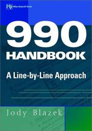 Cover of: 990 handbook by Jody Blazek