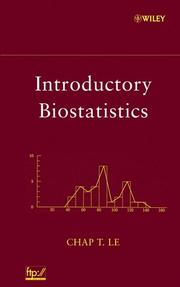 Cover of: Introductory biostatistics