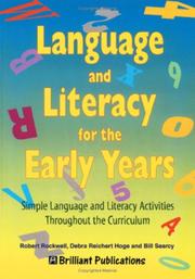 Cover of: Language and Literacy for the Early Years