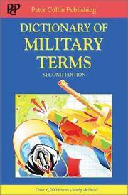Cover of: Dictionary of Military Terms by Richard Bowyer