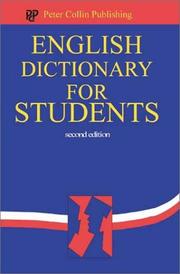 Cover of: English Dictionary for Students by P. H. Collin