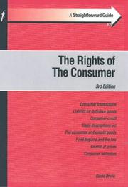 Cover of: A Straightforward Guide to Consumer Law (Straightforward Guide)